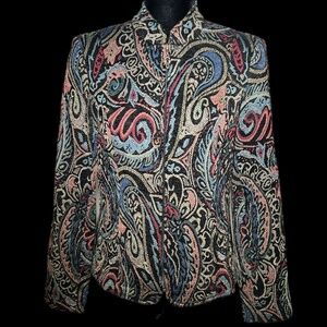Molly & Maxx - Tapestry Zip Front Jacket - Size M